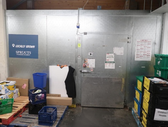 walk-in cooler, including door & refer coils ( dairy)
