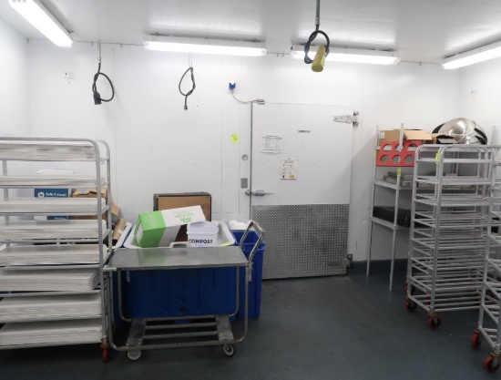 walk-in cooler, including doors & refer coils (meat)