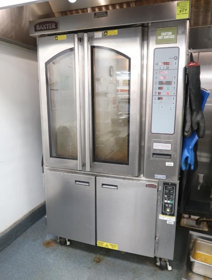 Baxter mini rotating rack oven/proofer combo