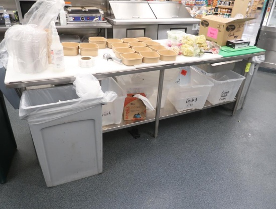 poly-top table w/ undershelf