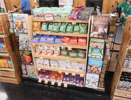 checkstand magazine/candy rack for U-shaped checkstands
