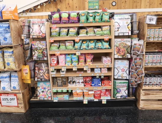 checkstand magazine/candy rack for U-shaped checkstands