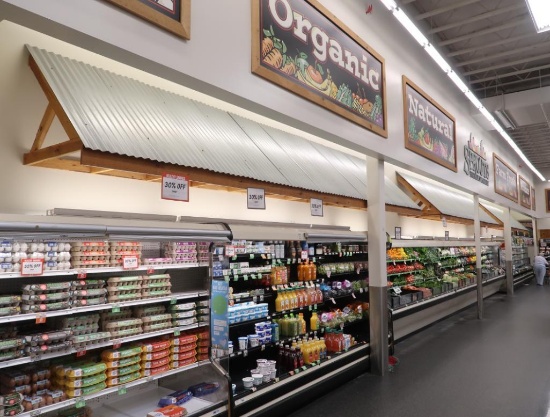 interior awnings- cedar & corrugated roofing