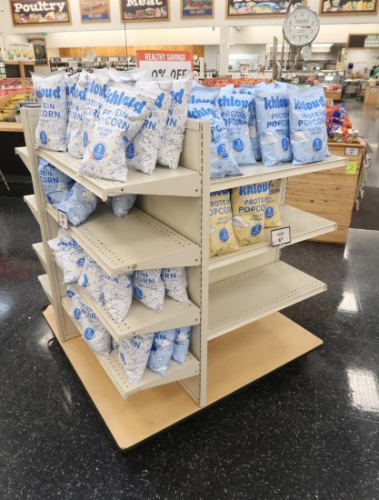 Lozier 4-sided merchandising shelving island