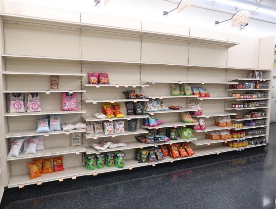 Lozier wall shelving- 20' run