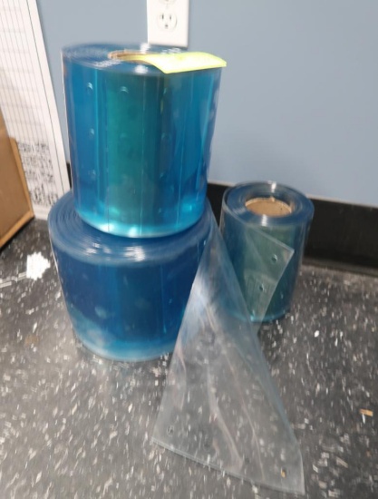 partial rolls of 8" strip curtain