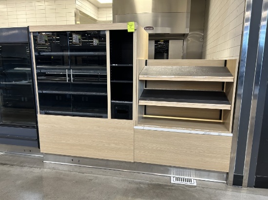 8ft Open Shelf And Two Door Bakery Merchandiser (2 Pieces)