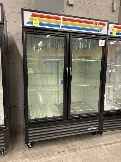 TRUE SELF CONTAINED TWO GLASS DOOR FREEZER