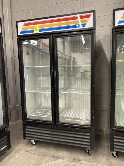 TRUE SELF CONTAINED TWO GLASS DOOR FREEZER