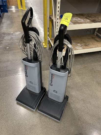 ADVANCE VU 500 COMMERCIAL VACUUM CLEANERS