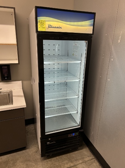 BLUE AIR GLASS DOOR BEVERAGE COOLER