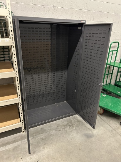 ULINE 48IN X 24IN X 78IN METAL STORAGE CABINET