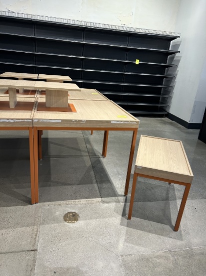 LARGE MERCHANDISING TABLE W/ 4 SMALLER TABLES