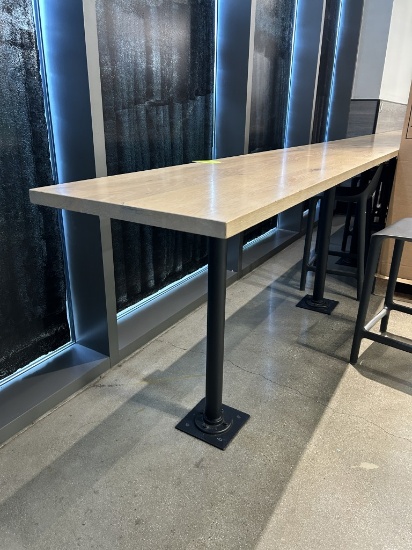 84IN X 21IN X 35IN BAR-HEIGHT TABLES