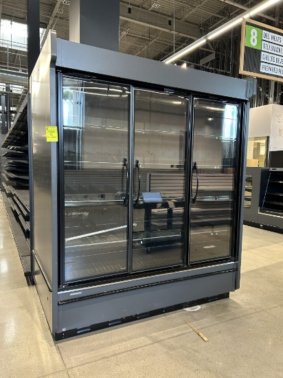 2019 HILL PHOENIX 6FT MULTIDECK CASE W/ MED TEMP DOORS