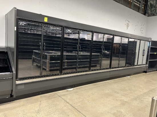 24ft Run Of 2019 Hill Phoenix Multideck Cases W/ Med Temp Doors