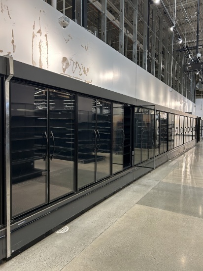 54ft Run Of 2019 Hill Phoenix Multideck Cases W/ Med Temp Doors