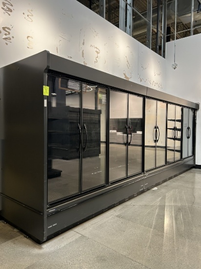 20FT RUN OF 2019 HILL PHOENIX MULTIDECK CASES W/ MED TEMP DOORS