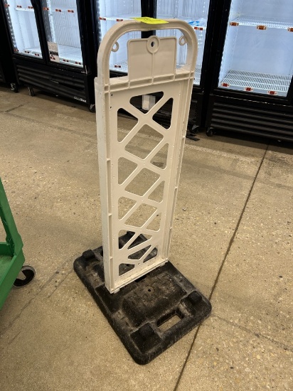 Plastic Sign Frame W/ Weighted Base