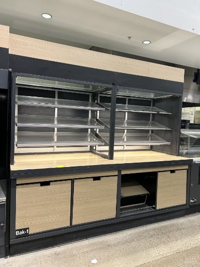 8ft Rear-Load Bakery Merchandiser
