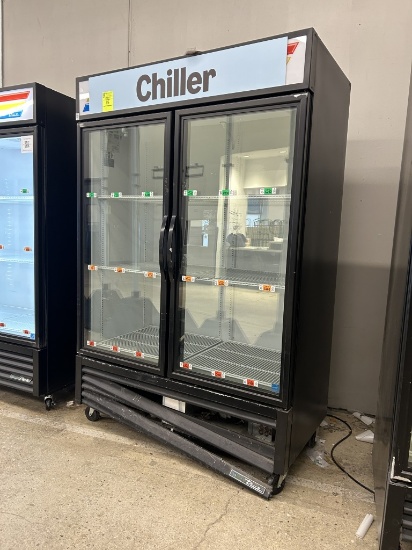 TRUE SELF CONTAINED TWO GLASS DOOR COOLER