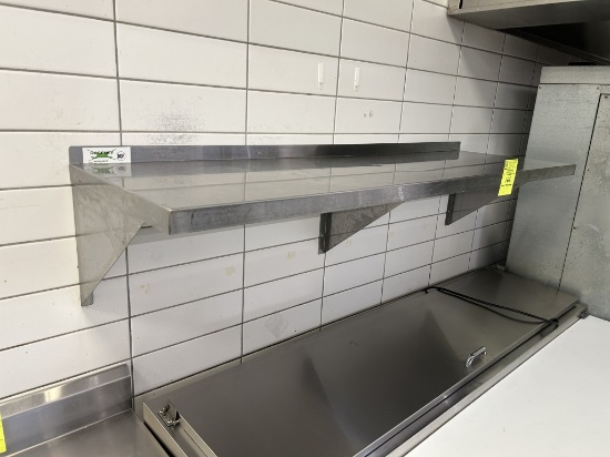 60IN X 18IN STAINLESS WALL SHELF