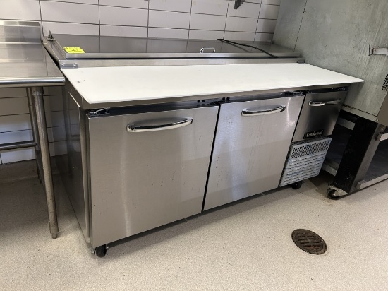 CONTINENTAL SELF CONTAINED 68IN PIZZA PREP TABLE
