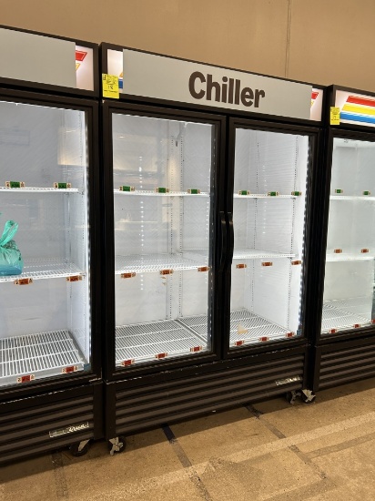 True Self Contained Two Glass Door Cooler