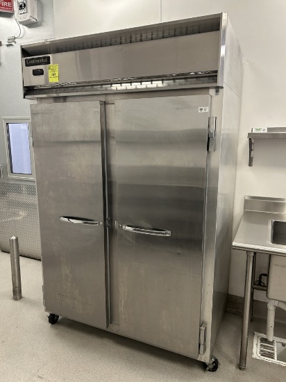 Continental Self Contained Two Door Stainless Freezer