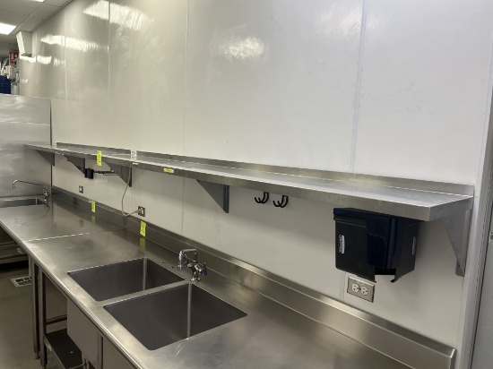 7FT AND 8FT STAINLESS WALL SHELVES