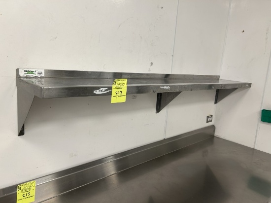 72IN X 12IN STAINLESS WALL SHELF
