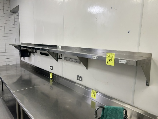 7FT AND 5FT STAINLESS WALL SHELVES
