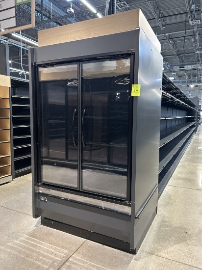 2019 HILL PHOENIX 4FT END CAP MULTIDECK MEAT W/ MED TEMP DOORS