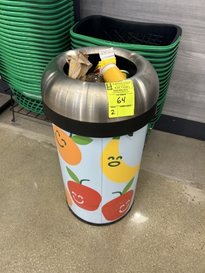 SIMPLE HUMAN STAINLESS TOP TRASH CANS