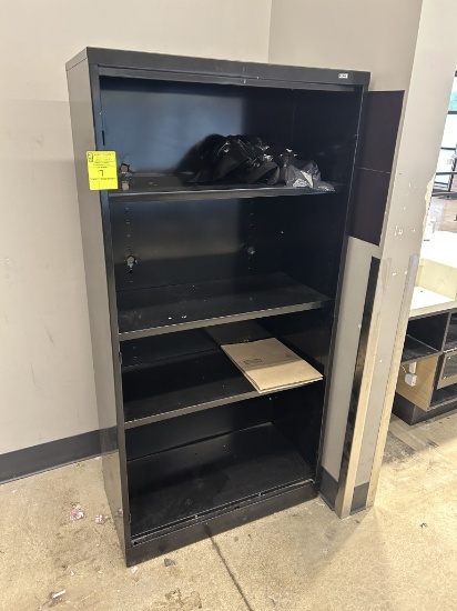 ULINE 36IN X 18IN X 72IN METAL CABINET (NO DOORS)