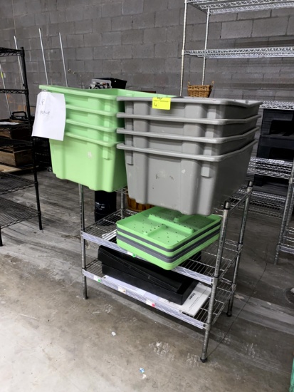 PLASTIC BINS WITH METRO RACK