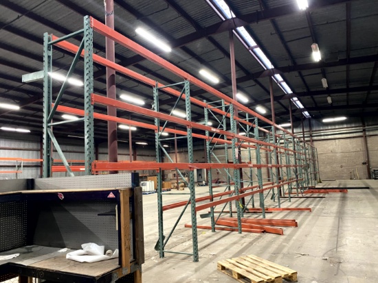 TWELVE SECTIONS OF PALLET RACKING