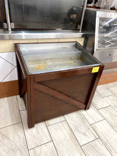 Wood Display Bin