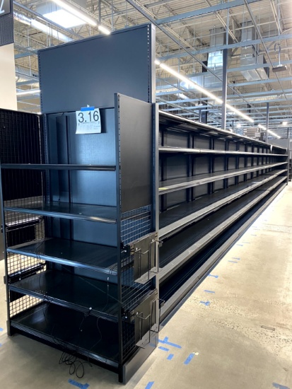 56FT RUN OF LOZIER SHELVING