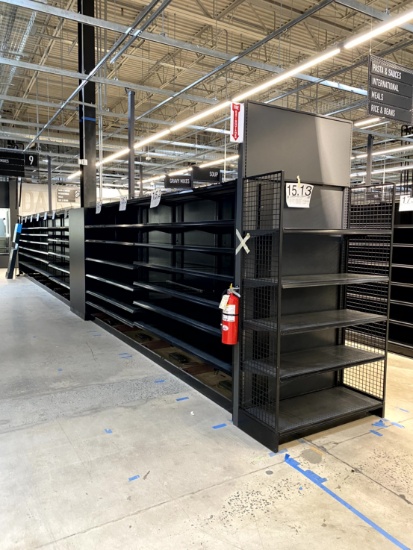 48FT RUN OF LOZIER SHELVING