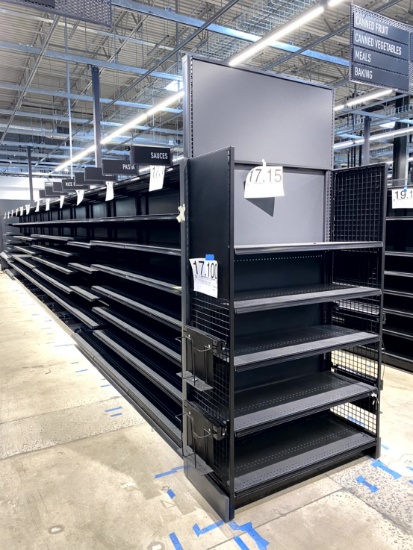 48FT RUN OF LOZIER SHELVING