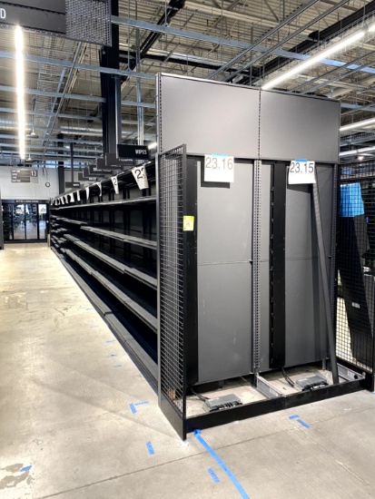 48FT RUN OF LOZIER SHELVING