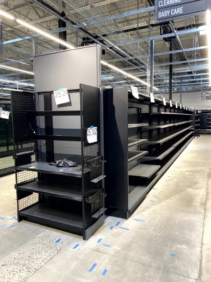 48FT RUN OF LOZIER SHELVING