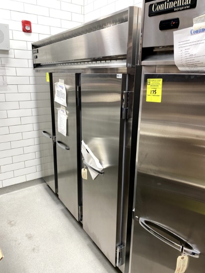 CONTINENTAL 3 DOOR STAINLESS FREEZER