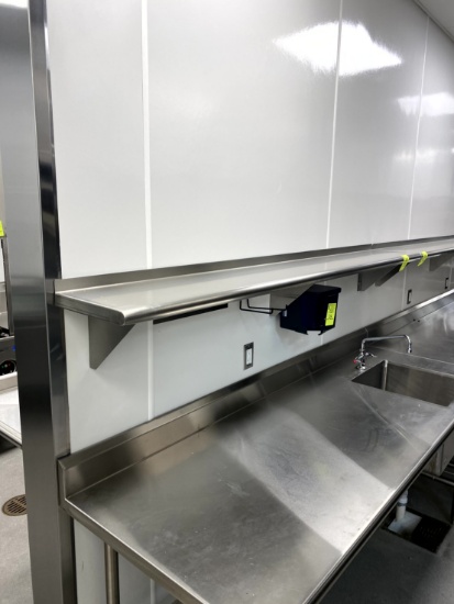 WALL MOUNT STAINLESS SHELF