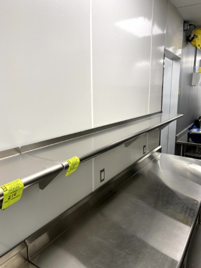 WALL MOUNT STAINLESS SHELF