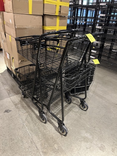 Small Two-Basket Shopping Carts