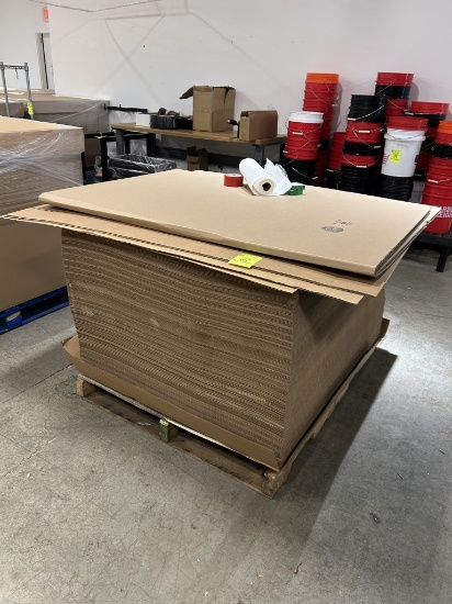 Pallet Of 48in X 40in Cardboard Sheets
