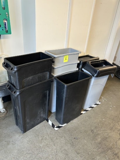 Group Of Trash Cans