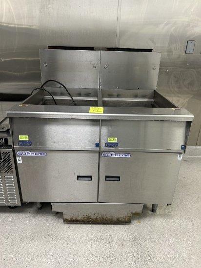 2021 Pitco Solstice Supreme Natural Gas Two Well Deep Fryer